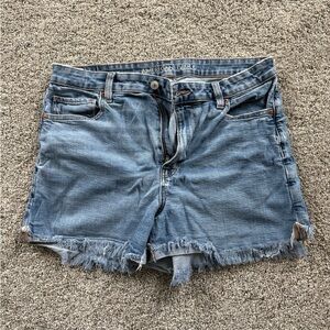 American Eagle Outfitters Women's Frayed Hem Jean Shorts